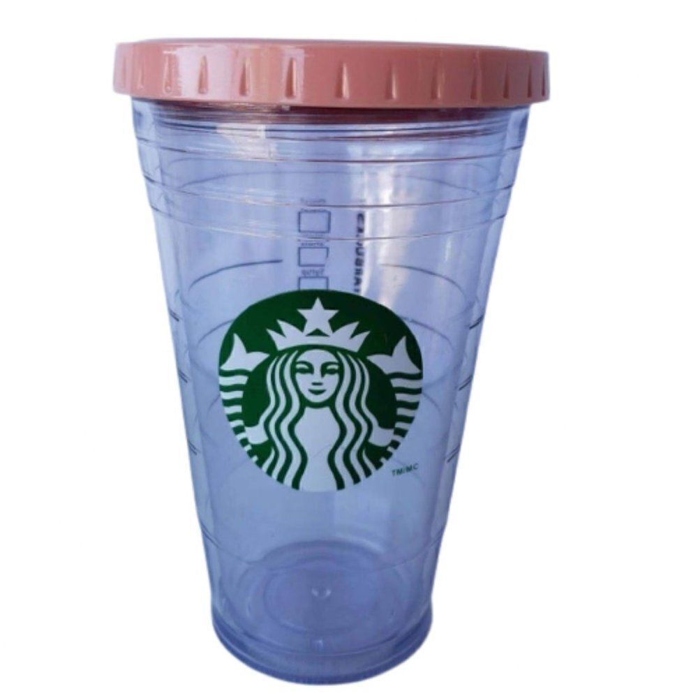 StarBucks Clear Double Wall Tumbler Hot/Cold Grande 16 oz.